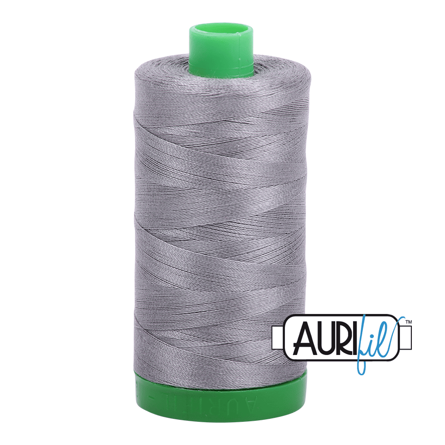 Artic Ice Grey 40 wt 1094 yd Large Spool Aurifil Cotton Quilting Thread AF-MK40SC6-2625