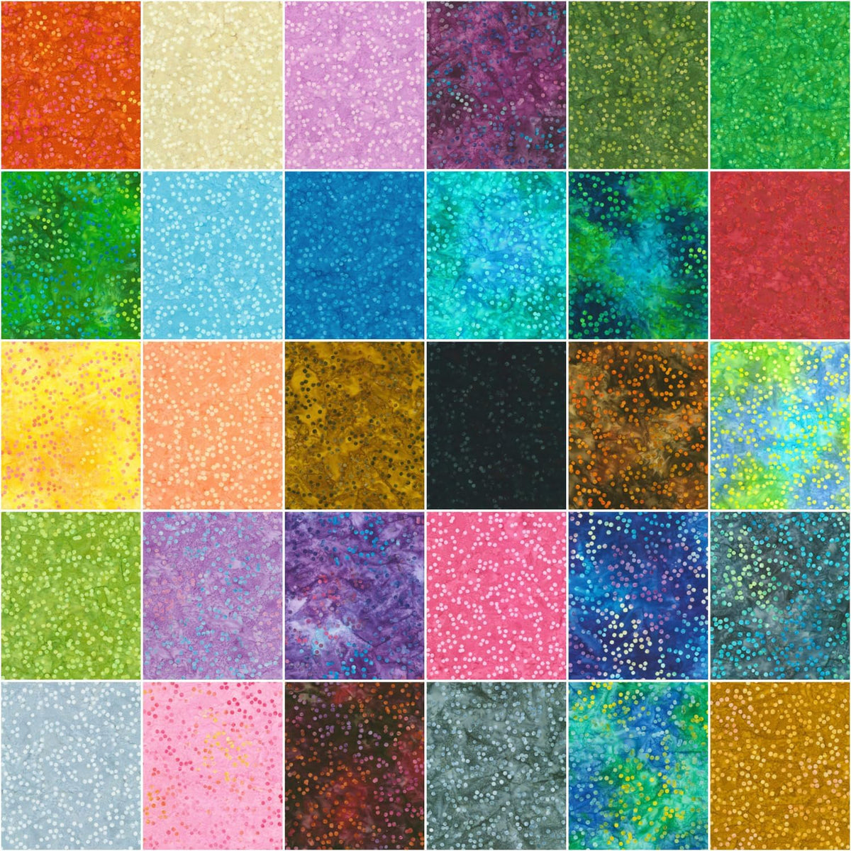 Artisan Batiks Confetti 5" Squares 42 pcs Robert Kaufman Fabrics Cotton Fabric RK-CHS-1344-42 | US Fabric Shop