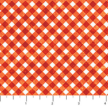 Atlantic Coast Gingham Red Deborah Edwards Northcott Cotton Fabric NC-28013-24