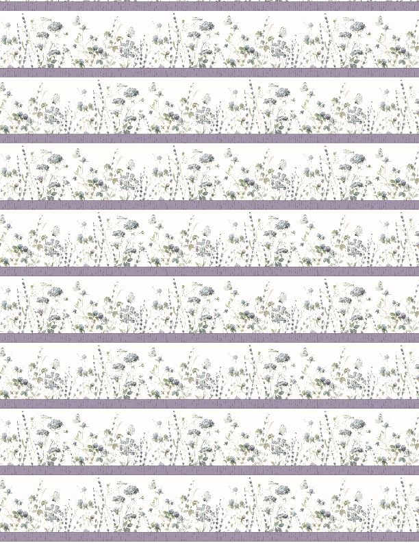 Au Naturel Border Stripe Multi White Lisa Audit Wilmington Prints Cotton Fabric WP-3041-17816-167
