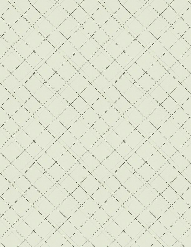 Au Naturel Diagonal Plaid Green Lisa Audit Wilmington Prints Cotton Fabric WP-3041-17822-777