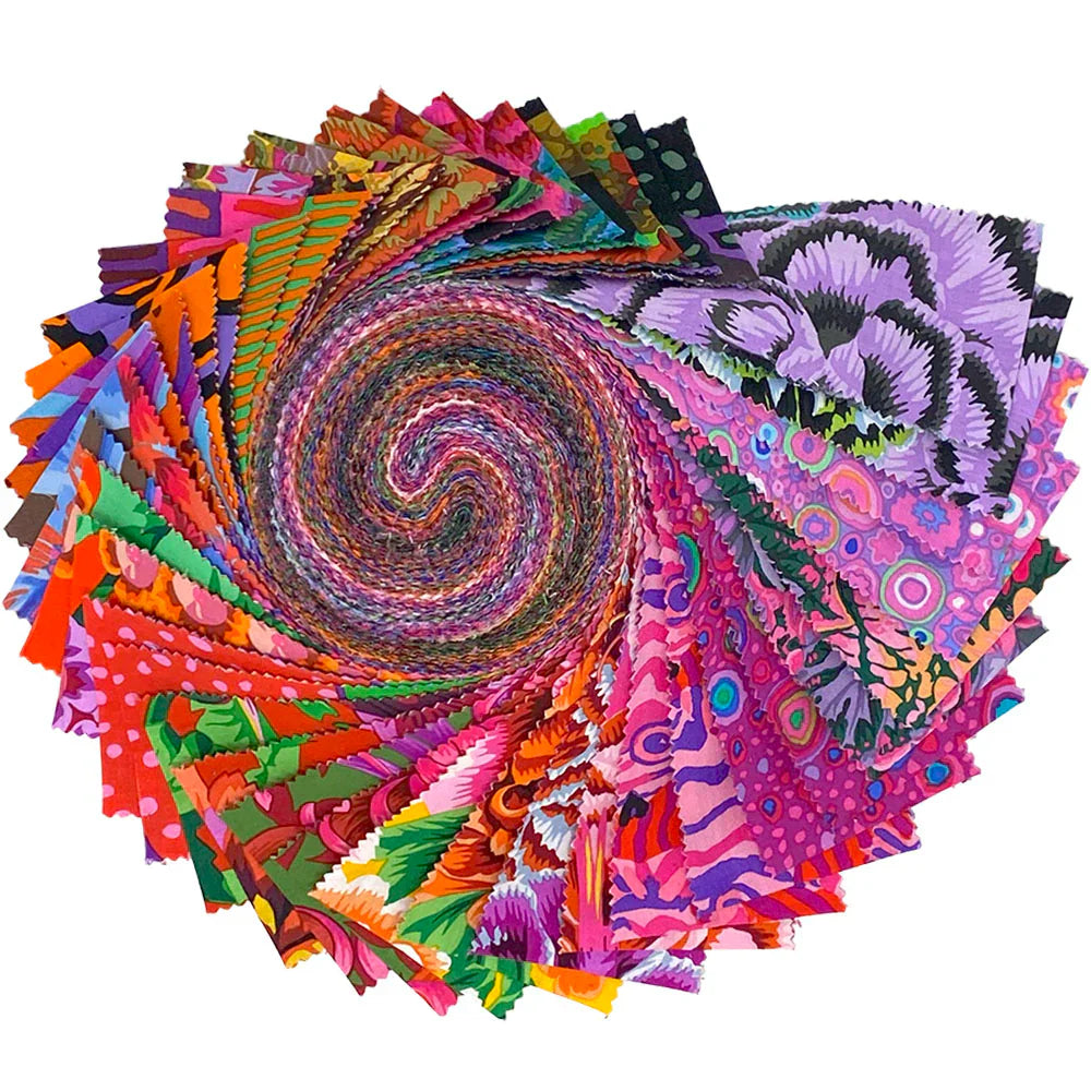 August 2025 Hot 2.5" Strips Kaffe Fassett Collective Free Spirit Cotton Fabric FS-FB4DRGP.AUG25HOT