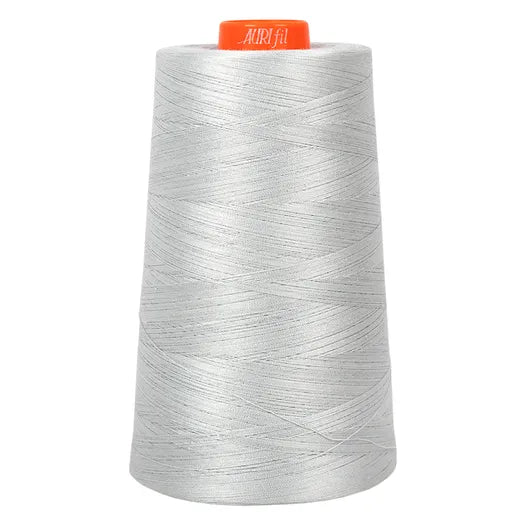 Dove Gray Aurifil Longarm Cotton Quilting Thread 50 weight 6452 Yards Cone