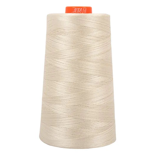Light Beige Aurifil Longarm Cotton Quilting Thread 50 weight 6452 Yards Cone AF-MK50C0-2310-Light Beige