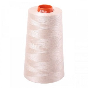 Light Sand Aurifil Longarm Cotton Quilting Thread 50 weight 6452 Yards Cone AF-MK50C0-2000-Light Sand