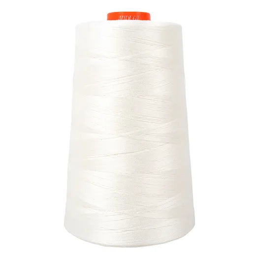 Natural Off-White Aurifil Longarm Cotton Quilting Thread 50 weight 6452 Yards Cone AF-MK50C0-2021-Natural White