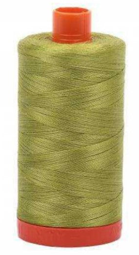 Light Leaf Green Aurifil Cotton Quilting Thread 50 wt. 1300m 1422y Spool