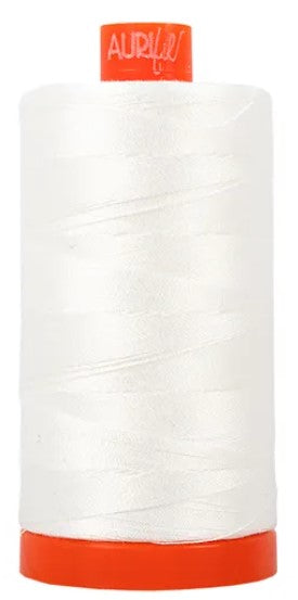 Natural White Aurifil Cotton Quilting Thread 50 wt. 1300m 1422y Spool AF-2021-Natural White