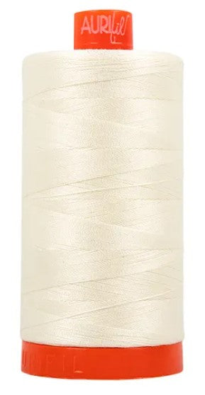 Chalk Aurifil Cotton Quilting Thread 50 wt. 1300m 1422y Spool AF-2026-Chalk