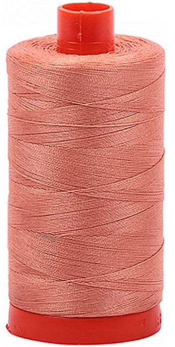 Peach Aurifil Cotton Quilting Thread 50 wt. 1300m 1422y Spool AF-2215-Peach