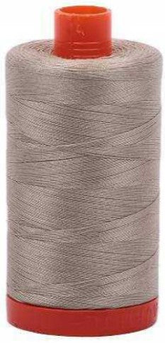 Stone Grey Beige Aurifil Cotton Quilting Thread 50 wt. 1300m 1422y Spool AF-2324-Stone