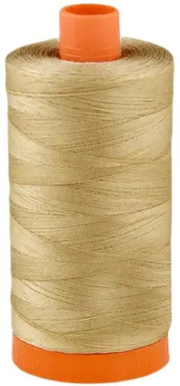 Sand Aurifil Cotton Quilting Thread 50 wt. 1300m 1422y Spool AF-2326-Sand