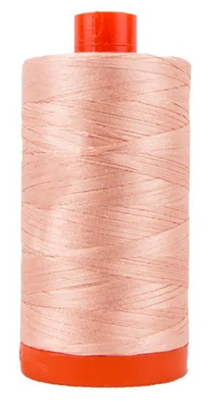 Light Blush Aurifil Cotton Quilting Thread 50 wt. 1300m 1422y Spool AF-2420-Flesh Pink/Light Blush