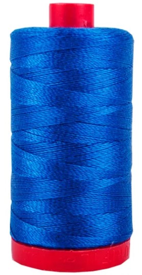 Medium Blue Aurifil Cotton Quilting Thread 50 wt. 1300m 1422y Spool AF-2735-Medium Blue