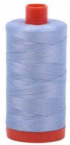 Very Light Delft Blue Aurifil Cotton Quilting Thread 50 wt. 1300m 1422y Spool