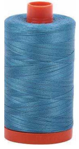 Teal Aurifil Cotton Quilting Thread 50 wt.1300m 1422y Spool