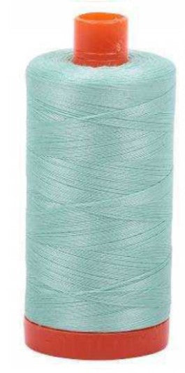 Mint Green Aurifil Cotton Quilting Thread 50 wt. 1300m 1422y Spool