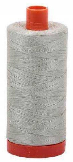 Light Grey Green Aurifil Cotton Thread 50 wt. 1300m 1422y Spool AF-2843-Light Grey Green