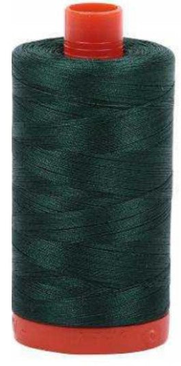 Medium Spruce Green Aurifil Cotton Quilting Thread 50 wt. 1300m 1422y Spool AF-2885-Medium Spruce