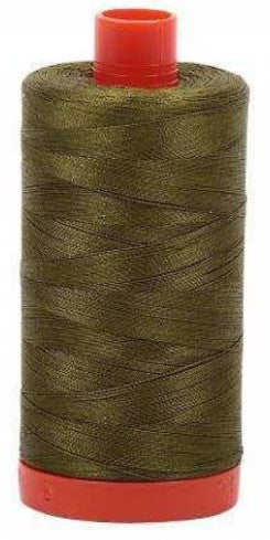 Very Dark Olive Green Aurifil Cotton Quilting Thread 50 wt.1300m 1422y Spool AF-2887-Very Dark Olive