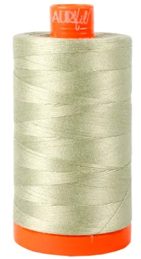Light Laurel Green Aurifil Cotton Quilting Thread 50 wt. 1300m 1422y Spool