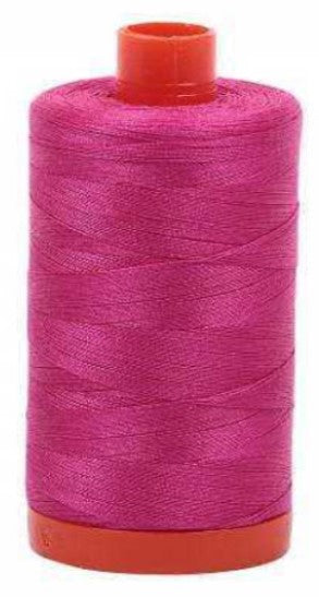 Fuchsia Pink Aurifil Cotton Quilting Thread 50 wt. 1300m 1422y Spool