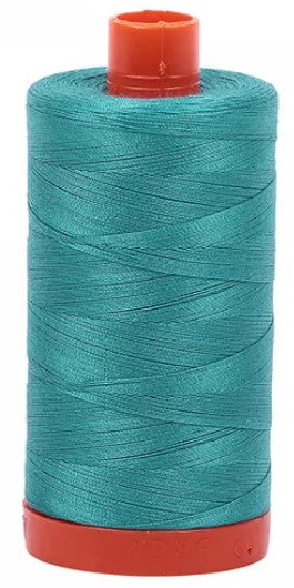 Dark Turquoise Aurifil Cotton Quilting Thread 50 wt. 1300m 1422y Spool AF-4182-Dark Turquoise