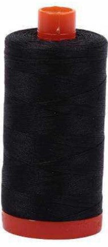 Very Dark Grey Aurifil Cotton Quilting Thread 50 wt.1300m 1422y Spool AF-4241-Very Dark Grey