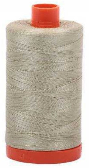 Light Military Green Aurifil Cotton Quilting Thread 50 wt. 1300m 1422y Spool