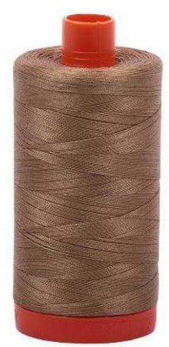 Toast Brown Aurifil Cotton Quilting Thread 50 wt. 1300m 1422y Spool AF-6010-Toast