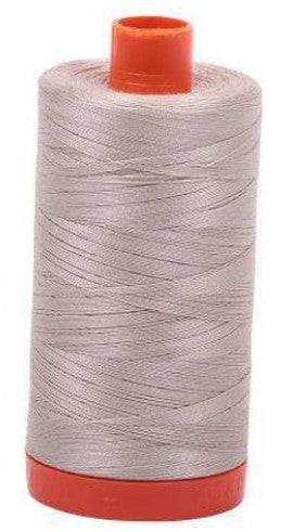 Pewter Grey Aurifil Cotton Quilting Thread 50 wt. 1300m 1422y Spool AF-6711-Pewter