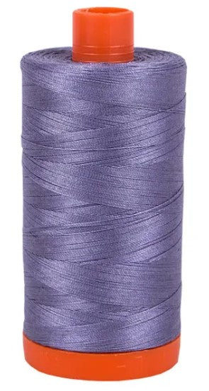 Dusty Blue Violet Aurifil Cotton Thread 50 wt. 1300m 1422y Spool AF-2525-Dusty Blue Violet