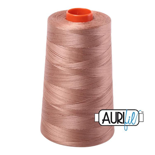 Cafe au Lait Beige Aurifil Longarm Cotton Quilting Thread 50wt 6452 yds Cone AUF-MK50CO-2340