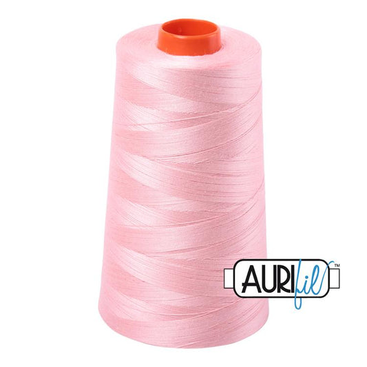 Blush Pink Aurifil Longarm Cotton Quilting Thread 50wt 6452 yds Cone AUF-MK50CO-2415