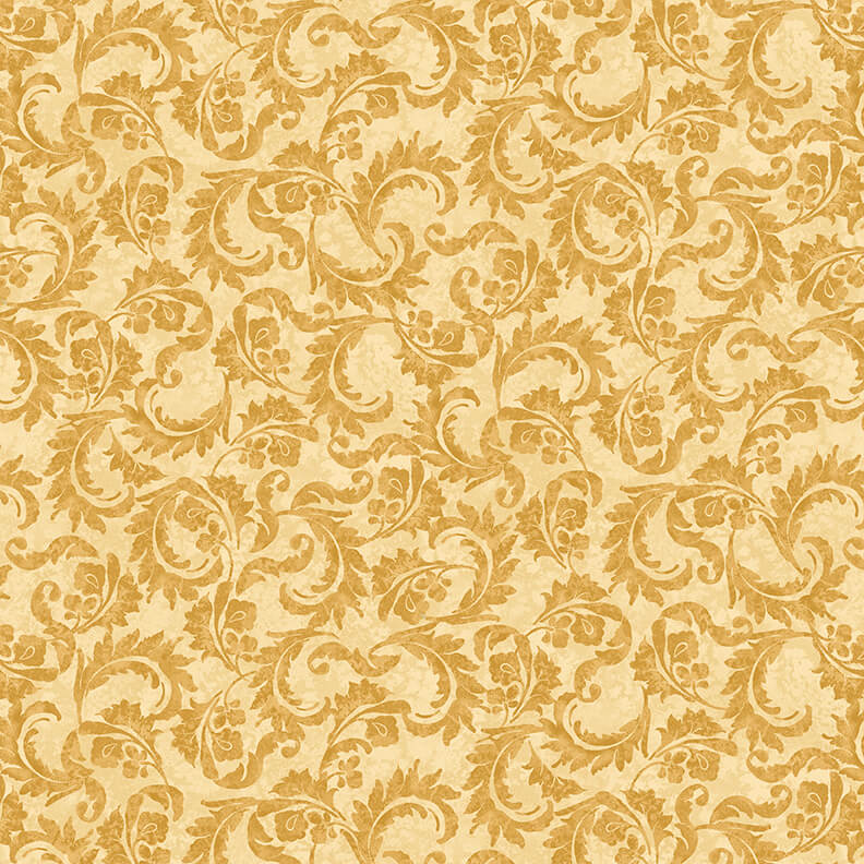 Autumn Flourish Gold Flourish Art Loft Studio E Cotton Fabric