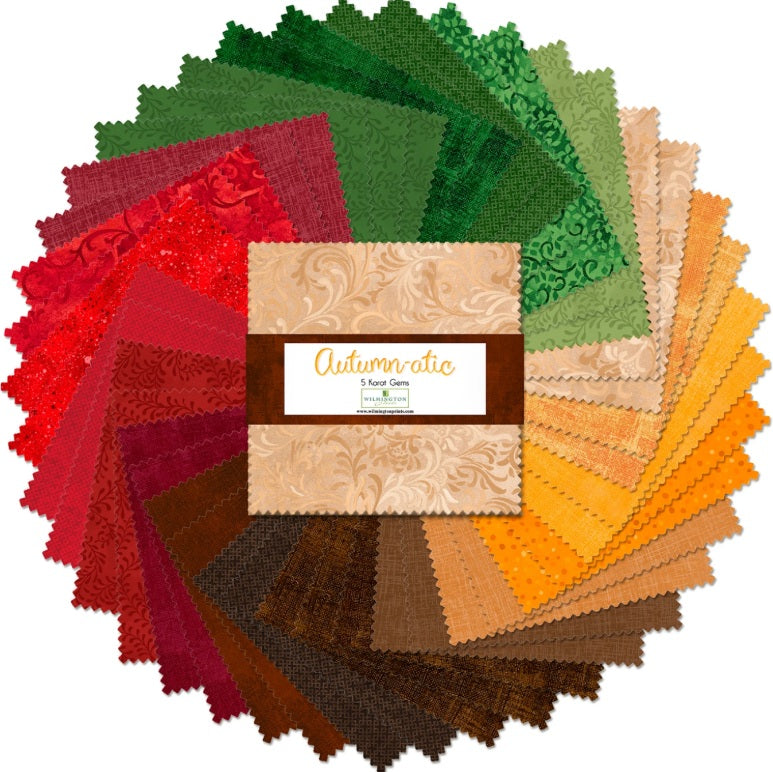 Autumn-atic 10" Squares Karat Gems 42 pcs Wilmington Prints Cotton Fabric WP-512-167-512