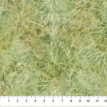 Autumn Breeze Branches Light Green Deborah Edwards and Melanie Samra Cotton Fabric  NC-DP28060-72
