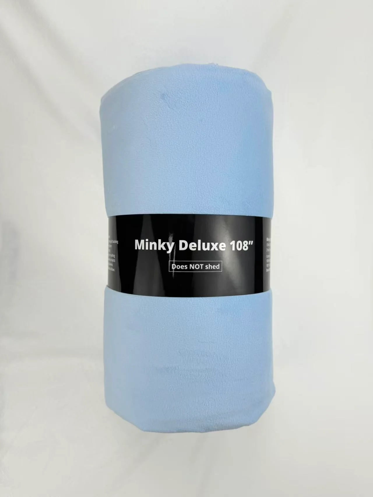 Baby Blue Solid Minky Deluxe 3YD Precut 108" Wideback Sykel Enterprises Polyester Fabric SYK-1394-3YD-BABYBL