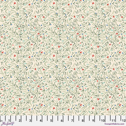 Backyard Wonder Field of Flowers Cream Adam Trest Free Spirit Cotton Fabric FS-PWAT011.CREAM