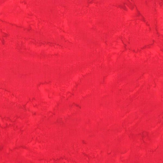 1895 Bali Watercolors Batiks Flame Red Hoffman Cotton Batik Quilting Fabric HF-1895-67