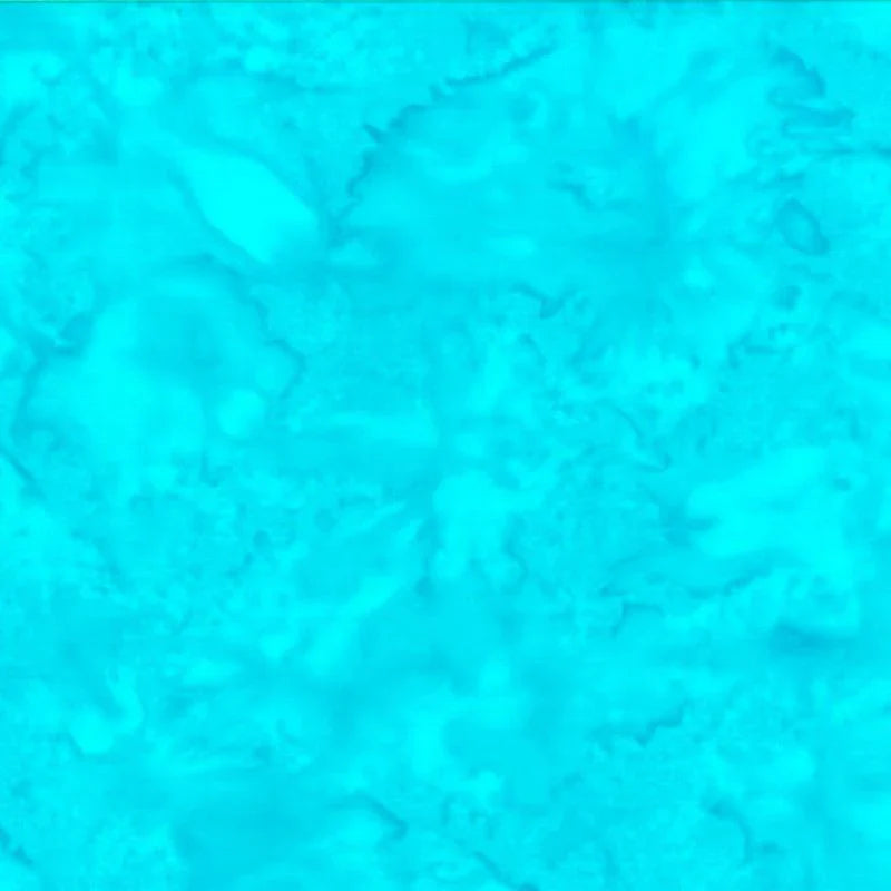 Bali Watercolors Peacock Hoffman Cotton Batik Fabric HF-1895-136