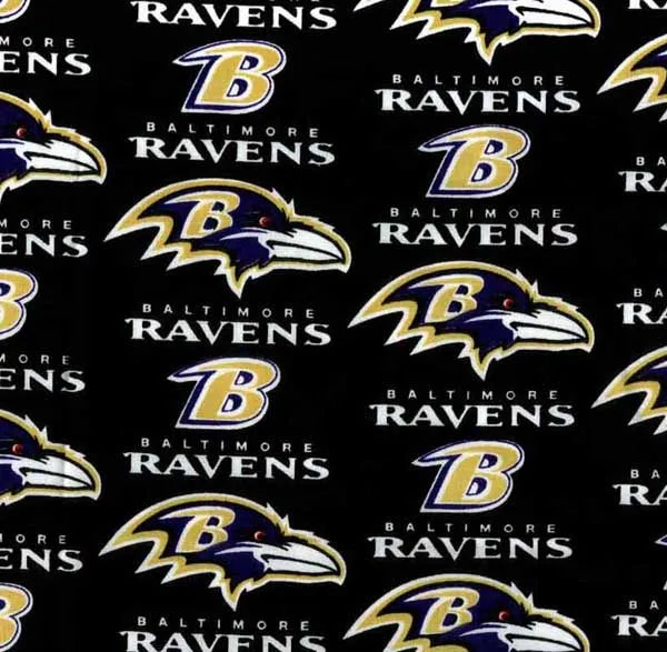 Baltimore Ravens NFL Football Logo Fabric Traditions Cotton Fabric NFL-70645DN