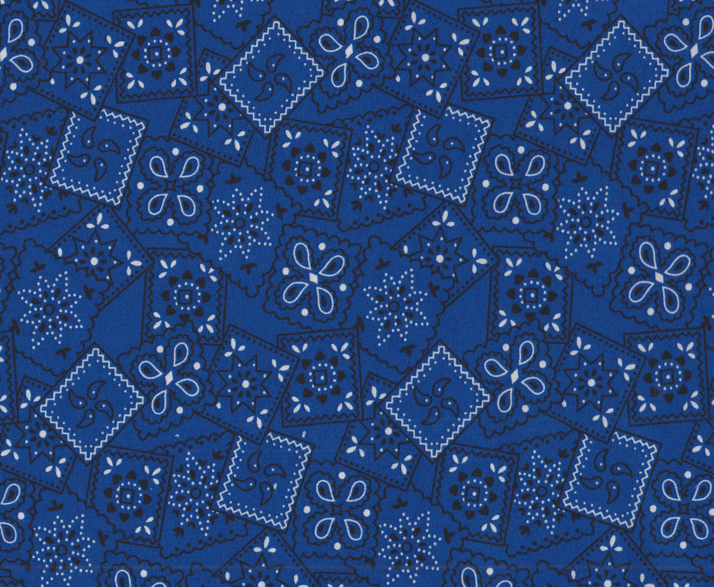 Bandana Royal Blue Foust Textiles Cotton Fabric FT-11684 Royal