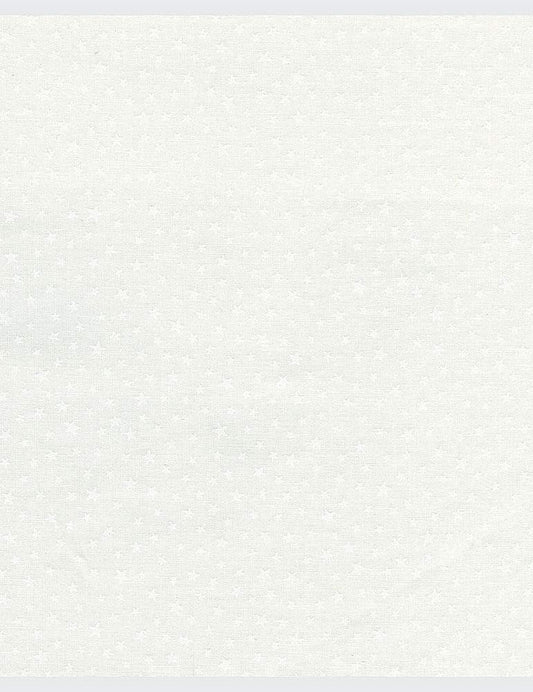 Basics Whiteout Stars White Timeless Treasures Cotton Fabric