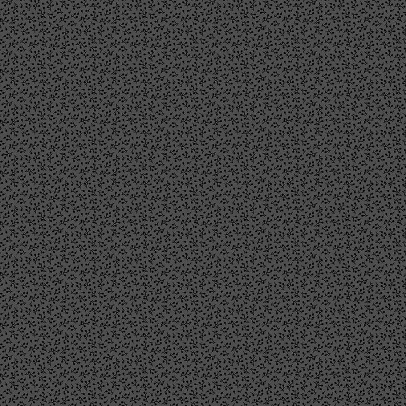 Basically Black & White 2 Baby's Breath Floral Tonal Black Patrick Lose Northcott Cotton Fabric