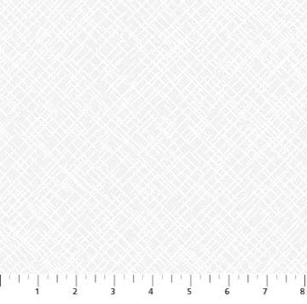 Basically Black & White Open Weave Texture White Patrick Lose Northcott Cotton Fabric NC-10015-10