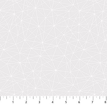 Basically Black and White Geo Mesh White on White Patrick Lose Northcott Cotton Fabric NC-PL-10720-10