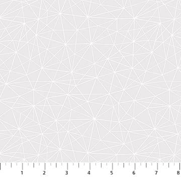 Basically Black and White Geo Mesh White on White Patrick Lose Northcott Cotton Fabric NC-PL-10720-10 | US Fabric Shop