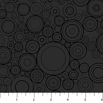 Basically Black and White Pop Dots Black on Black Patrick Lose Northcott Cotton Fabric NC-PL-10727-99 | US Fabric Shop