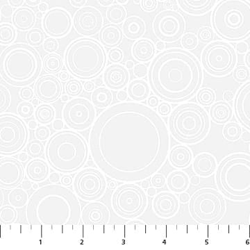 Basically Black and White Pop Dots White on White Patrick Lose Northcott Cotton Fabric NC-PL-10727-10 | US Fabric Shop